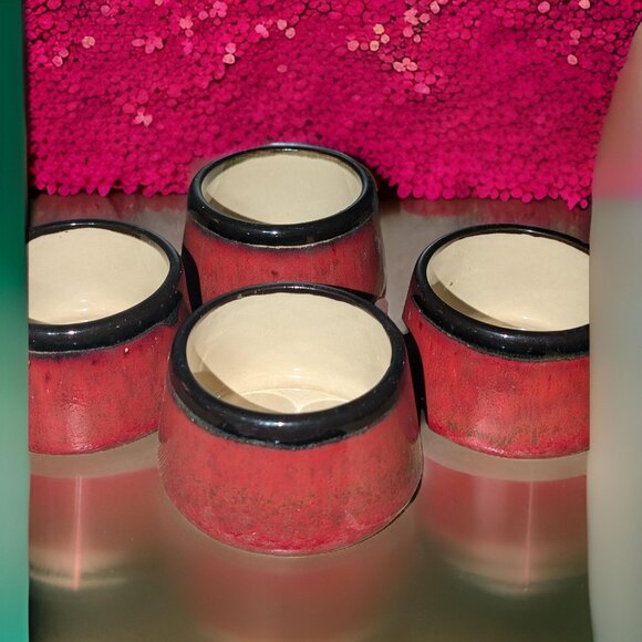 Discontinued Pier 1 Earthenware Red Shanghai Tea Set - Picture 6 of 13